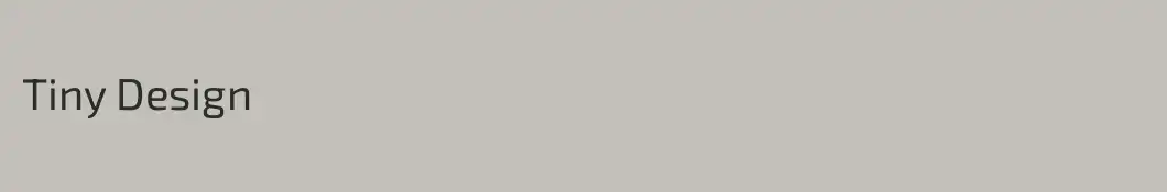 Tiny Design